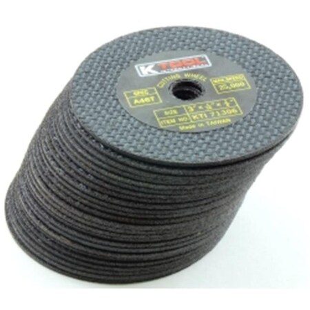 K-Tool International K Tool International KTI-71301 3 x 0.06 in. Cut-Off Discs - Pack of 25 KTI-71301